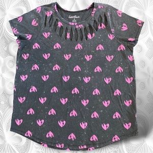 Lovesick from Torrid Heart Tee with Cutout Neckline